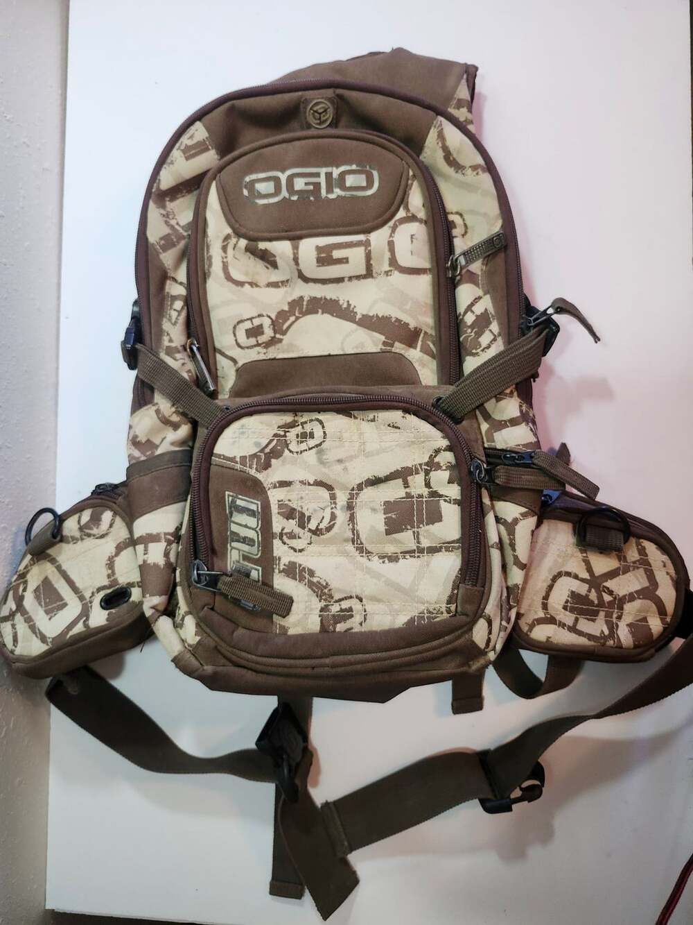 OGIO Brown Camo Day Pack Backpack with Side Pockets